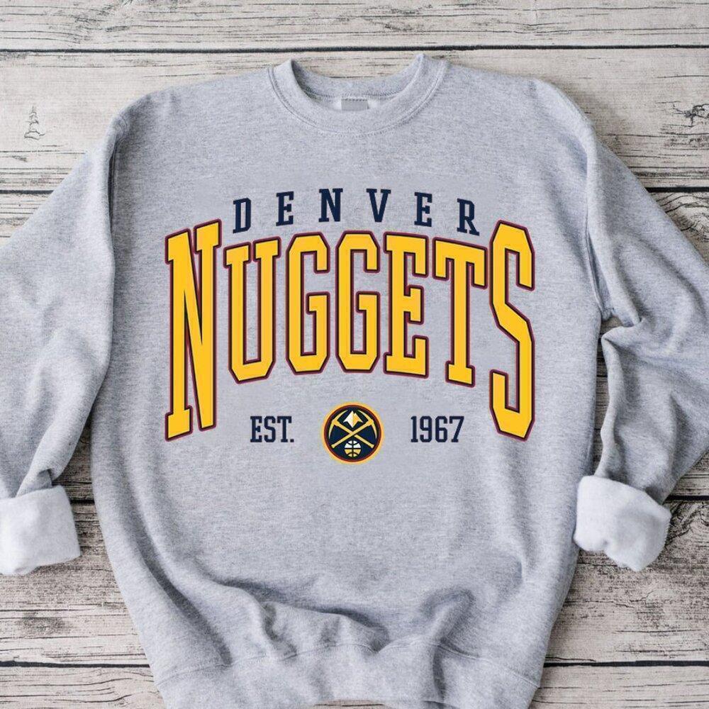 Retro Basketball Denver Nuggets Unisex Basketball Graphic Sweatshirt